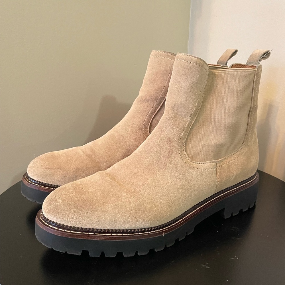 Caslon Suede Chelsea Lug Boot Size 10